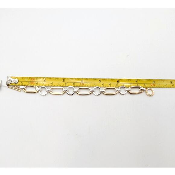 Panacea Women's Two Tone Oval Link Bracelet Fashion Jewelry Gifts Gold/Silver - Picture 4 of 4